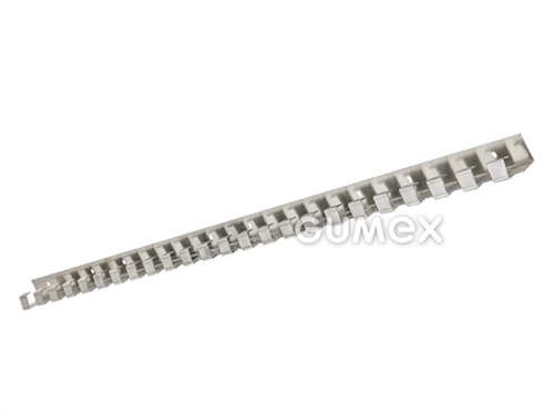Držiak pre porty pre zavesenie PVC fólie, hrúbka 1mm, dĺžka 985mm, pre pripevnenie k stropu alebo k stene, nerezová oceľ